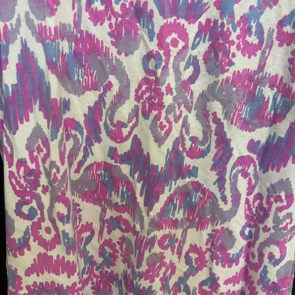 Lilly Pulitzer Flamingo Pattern Cotton Short Sleeve Dress Purple/Pink Small - Picture 6 of 6